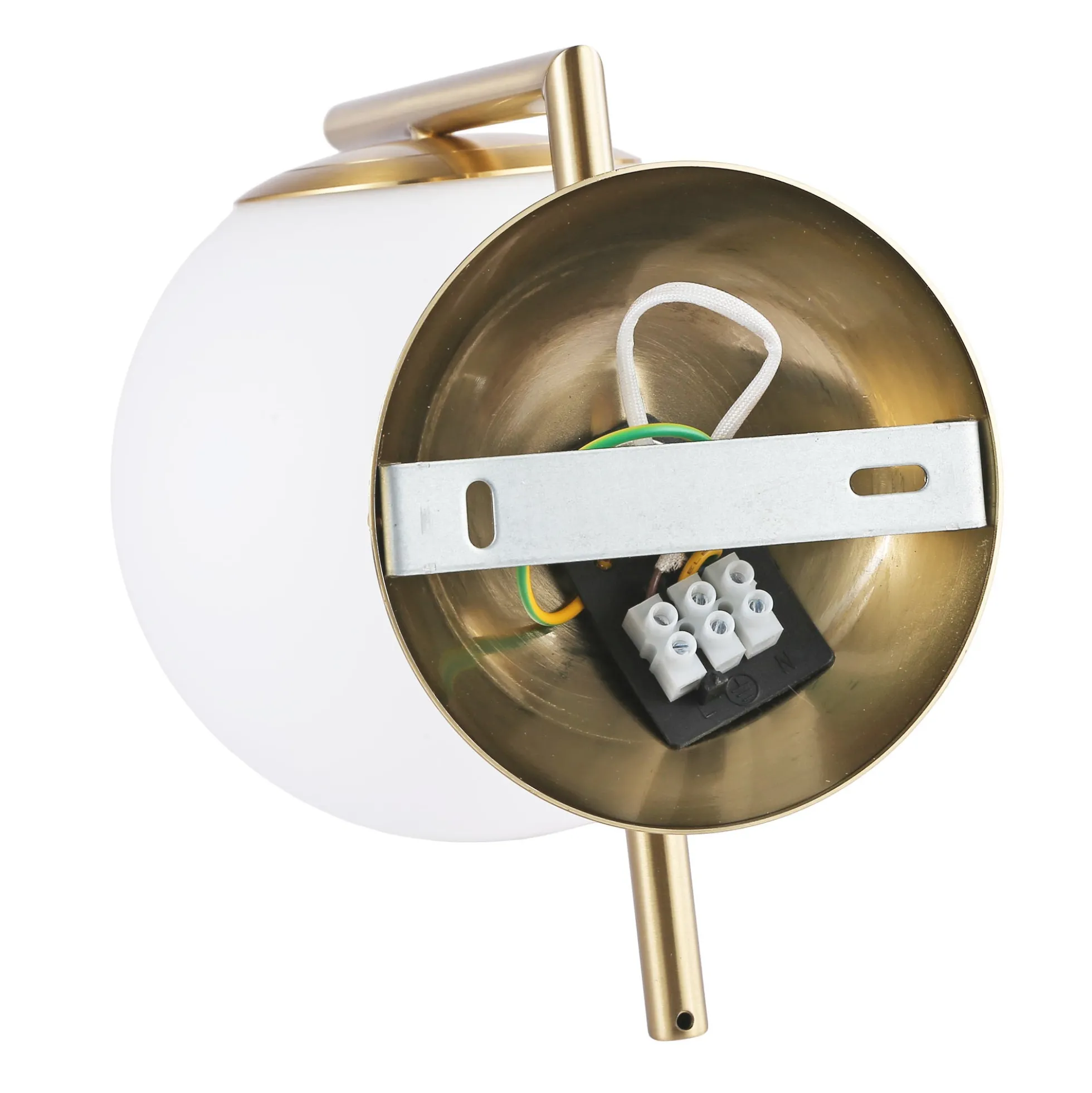Aplique de pared bola cristal "ATOM" - E27 - Ø 15cm