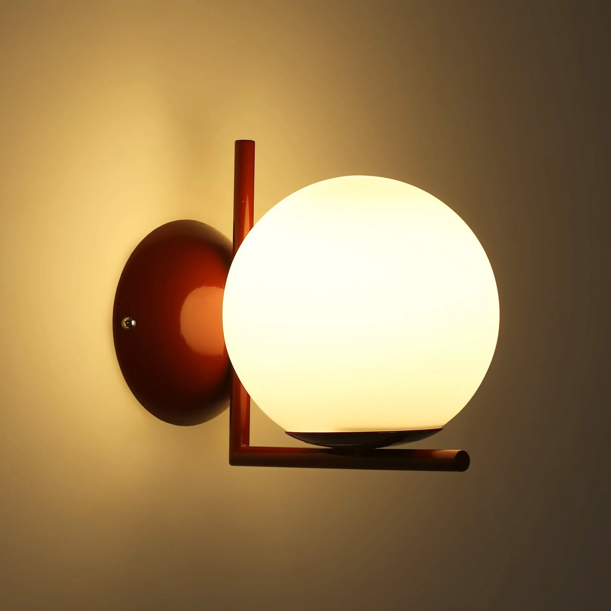 Aplique de pared bola cristal "ATOM" - E27 - Ø 15cm