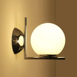 Aplique de pared bola cristal