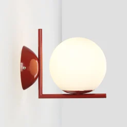 Aplique de pared bola cristal