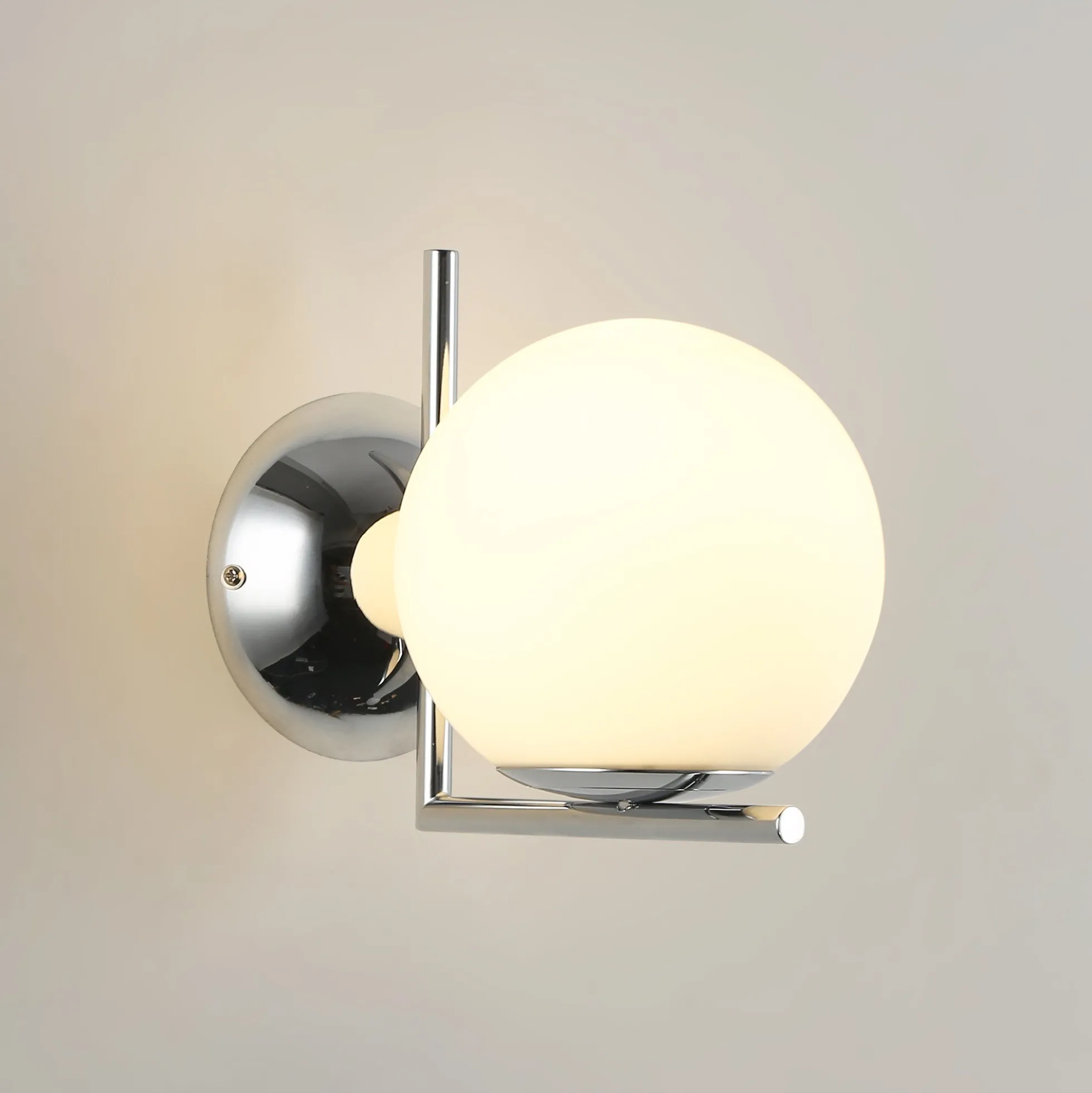 Aplique de pared bola cristal "ATOM" - E27 - Ø 15cm