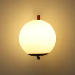 Aplique de pared bola cristal