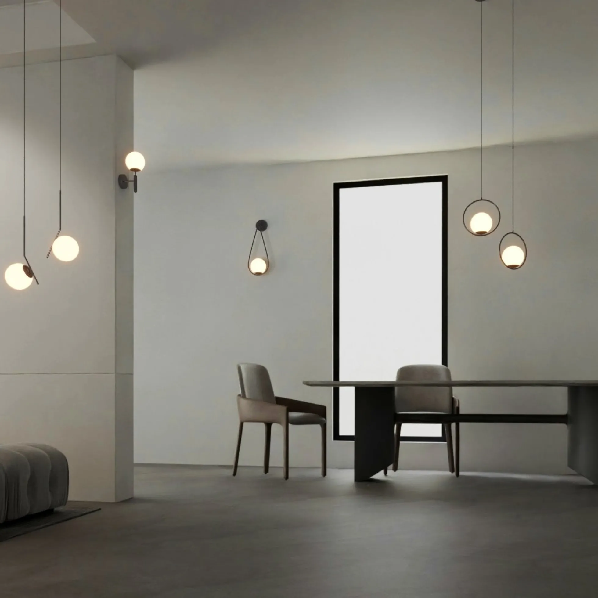 Aplique de pared bola cristal "Clara" - E14