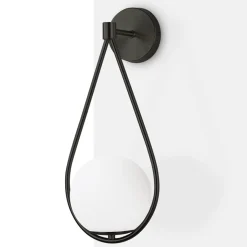 Aplique de pared bola cristal