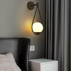 Aplique de pared bola cristal