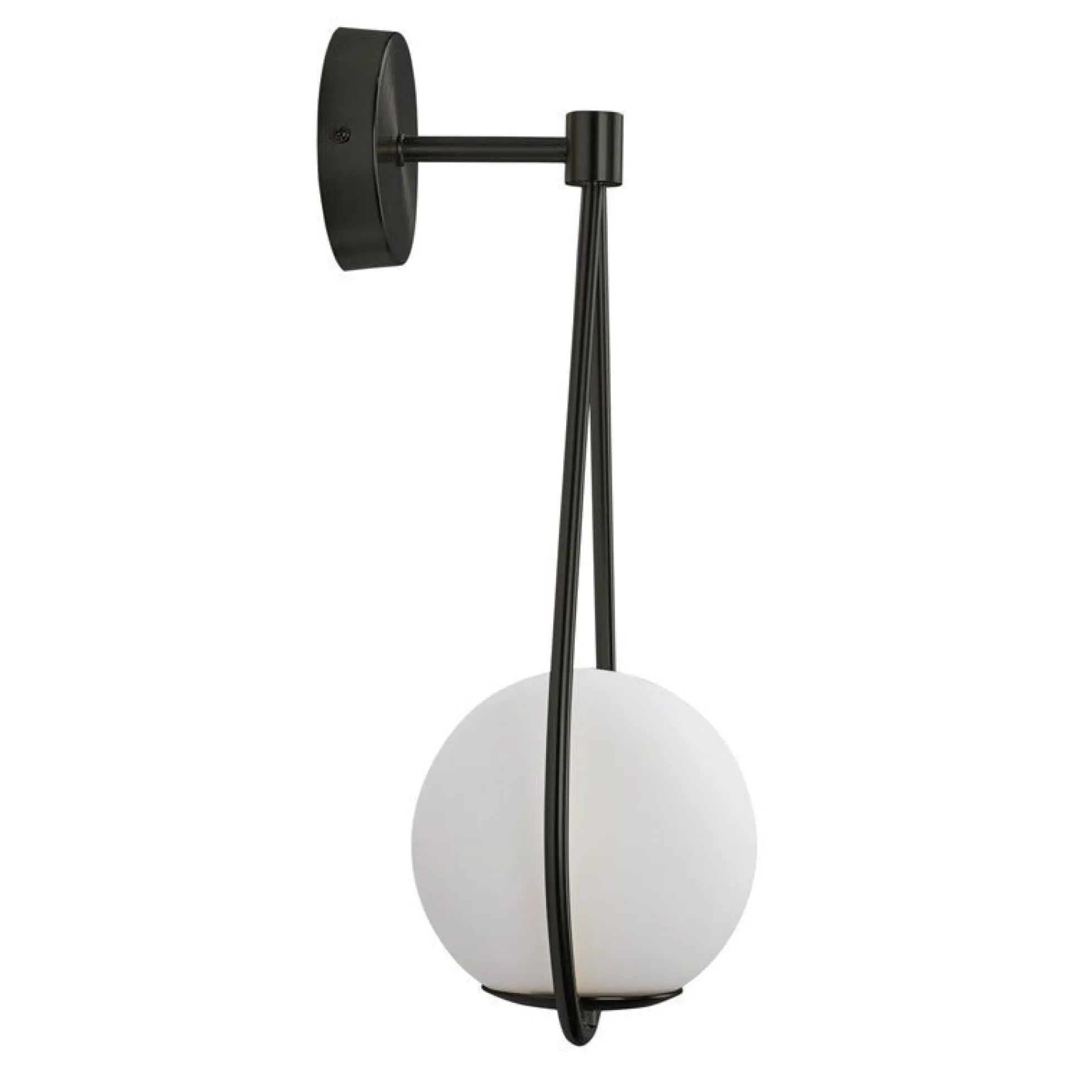 Aplique de pared bola cristal "Clara" - E14