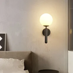 Aplique de pared bola cristal