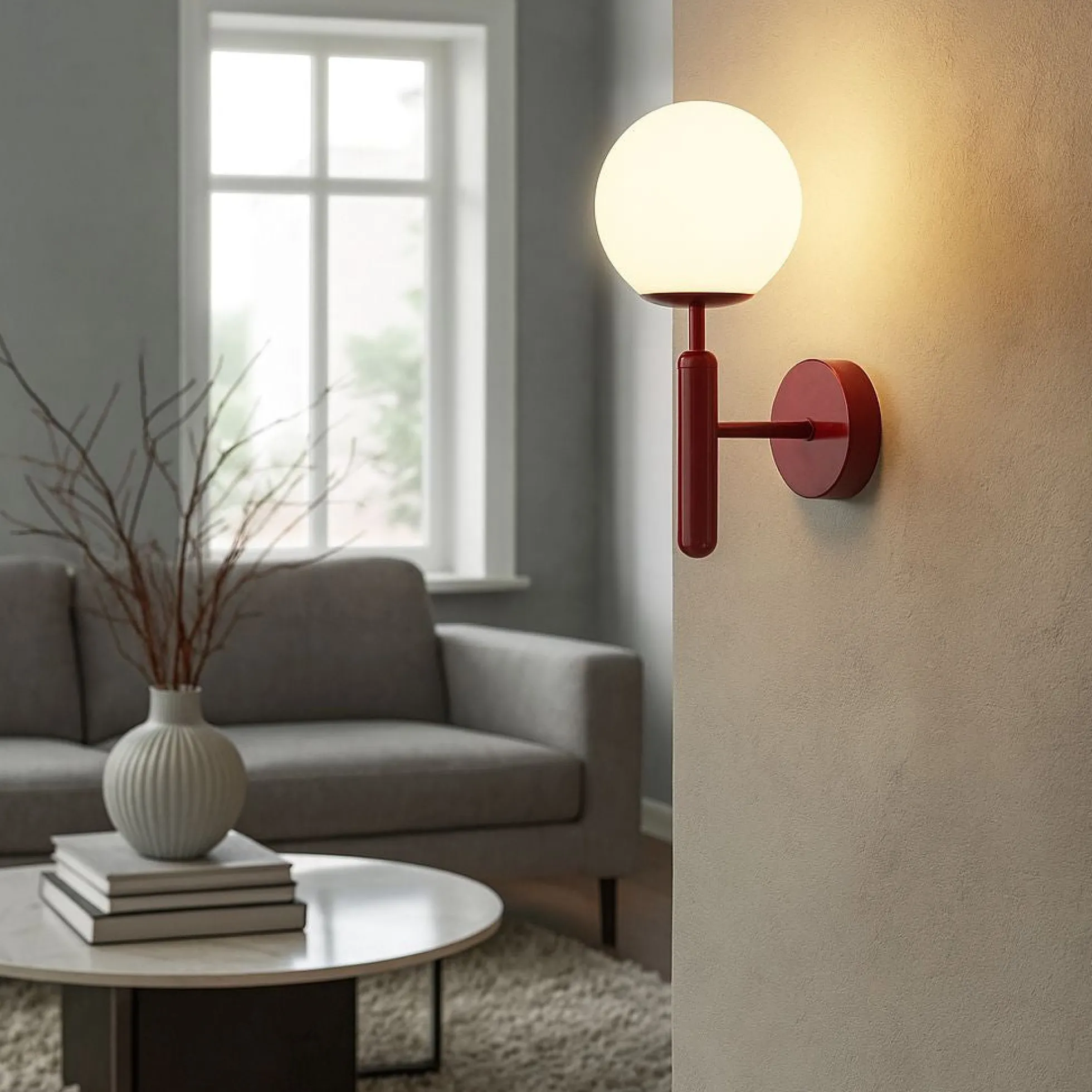 Aplique de pared bola cristal "Elsa" - E14