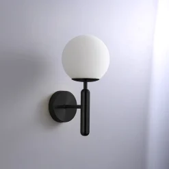Aplique de pared bola cristal