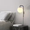 Aplique de pared bola cristal con cable y enchufe "Bilsen" - E27