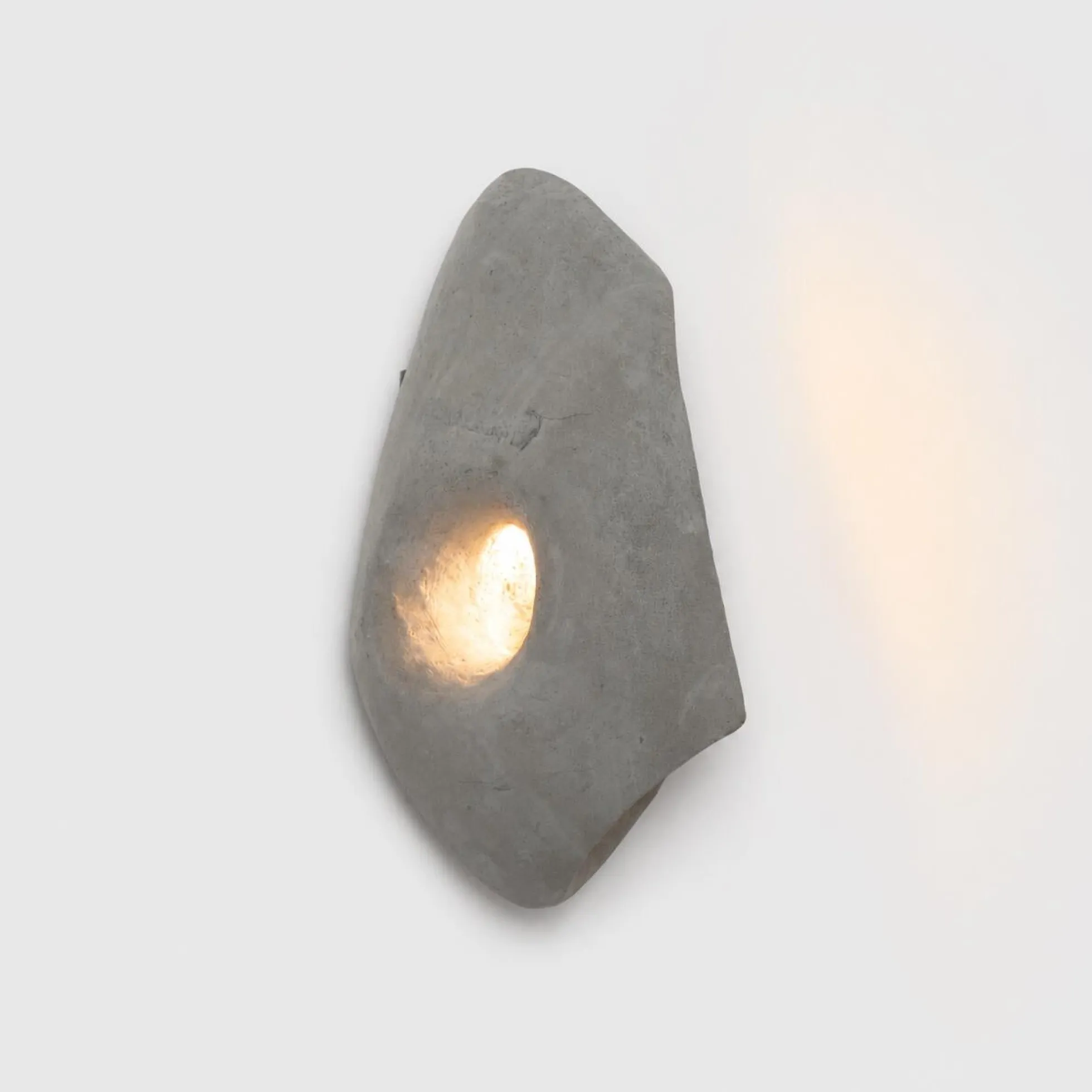 Aplique de pared cemento "GEODE" - Diseño orgánico - 1xG9