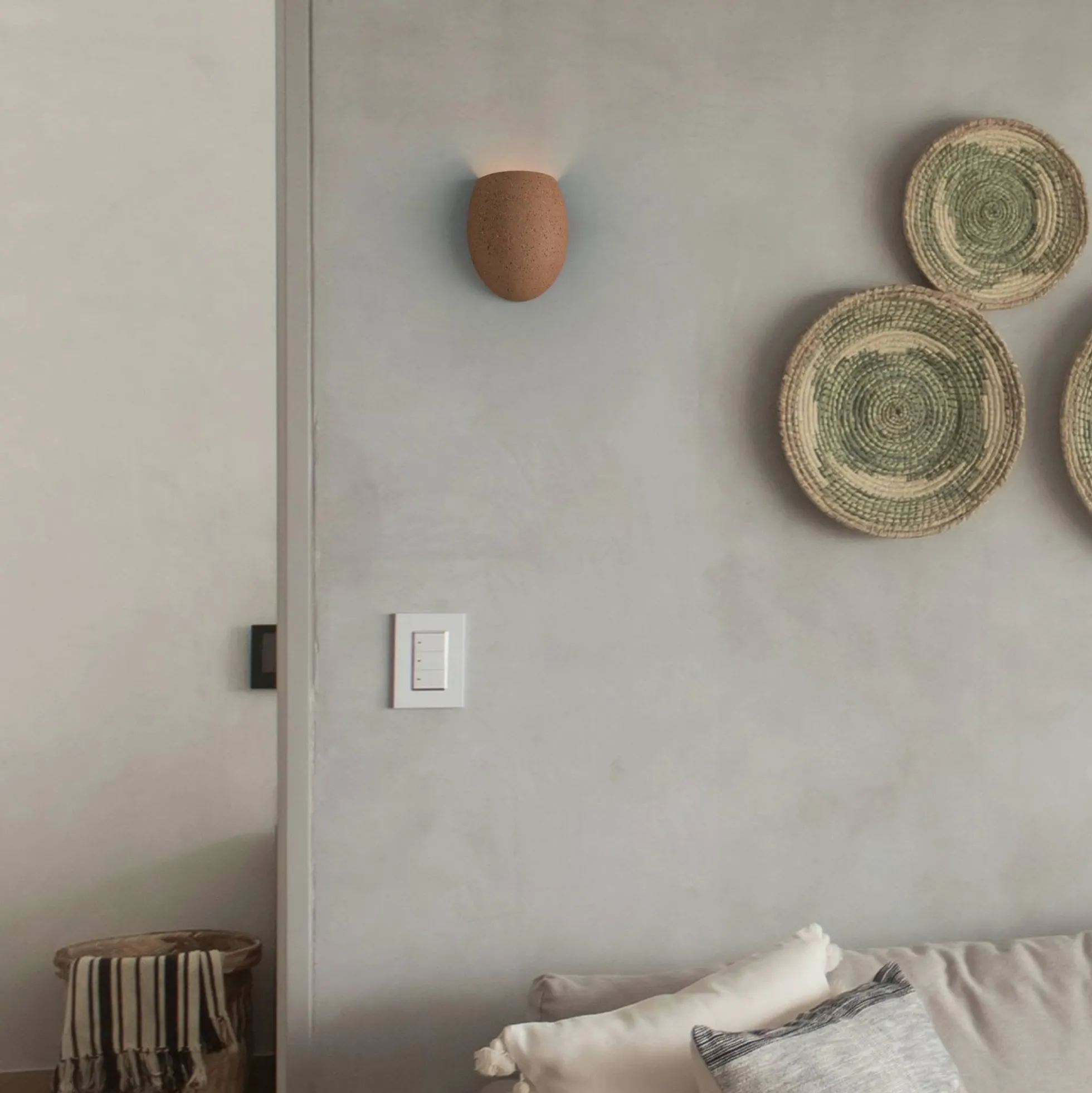 Aplique de pared cemento "Semba" - 3 colores - 1 x G9
