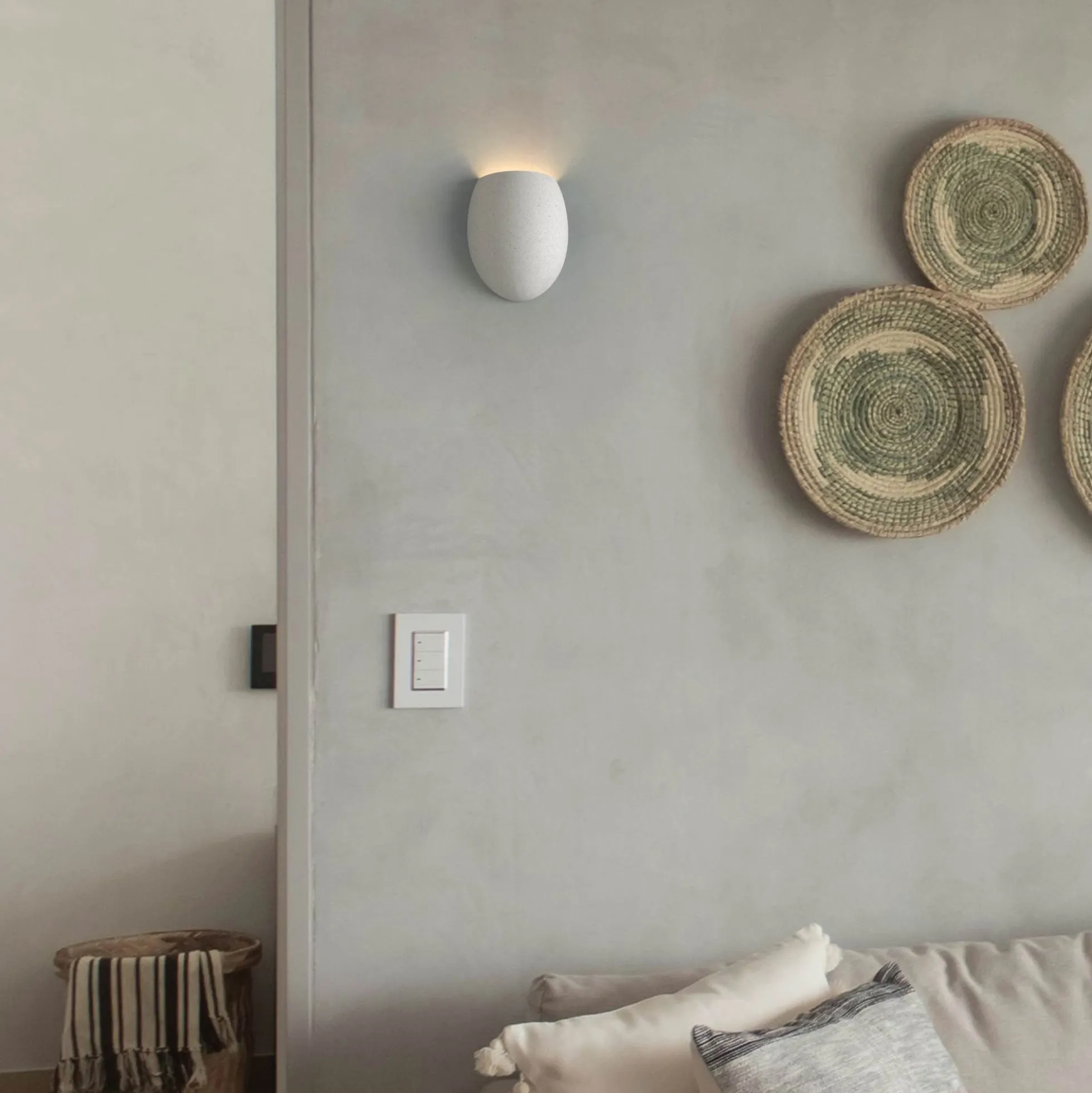 Aplique de pared cemento "Semba" - 3 colores - 1 x G9