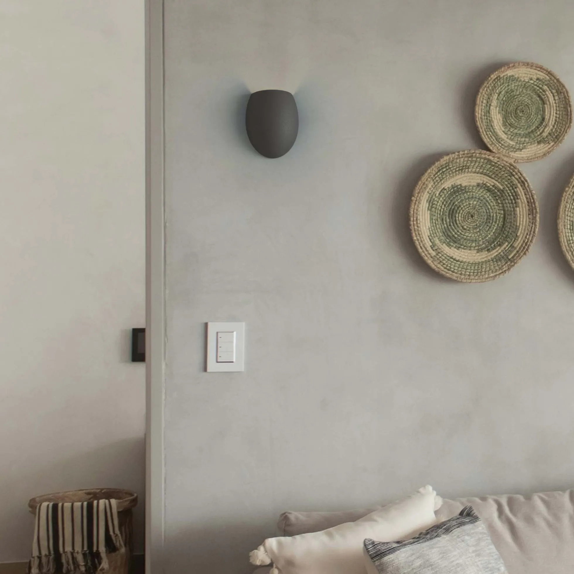 Aplique de pared cemento "Semba" - 3 colores - 1 x G9