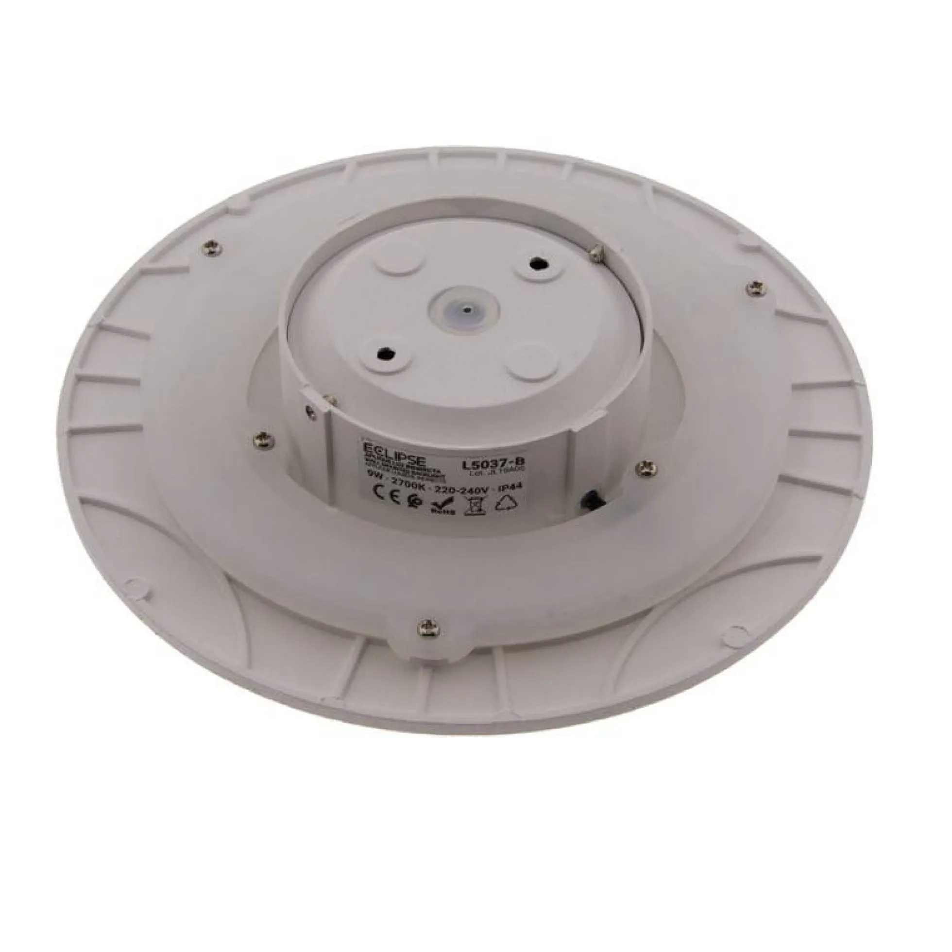 Aplique de pared circular "Eclipse" 12W - Chip Samsung - Luz cálida - IP44 - Ø 25cm