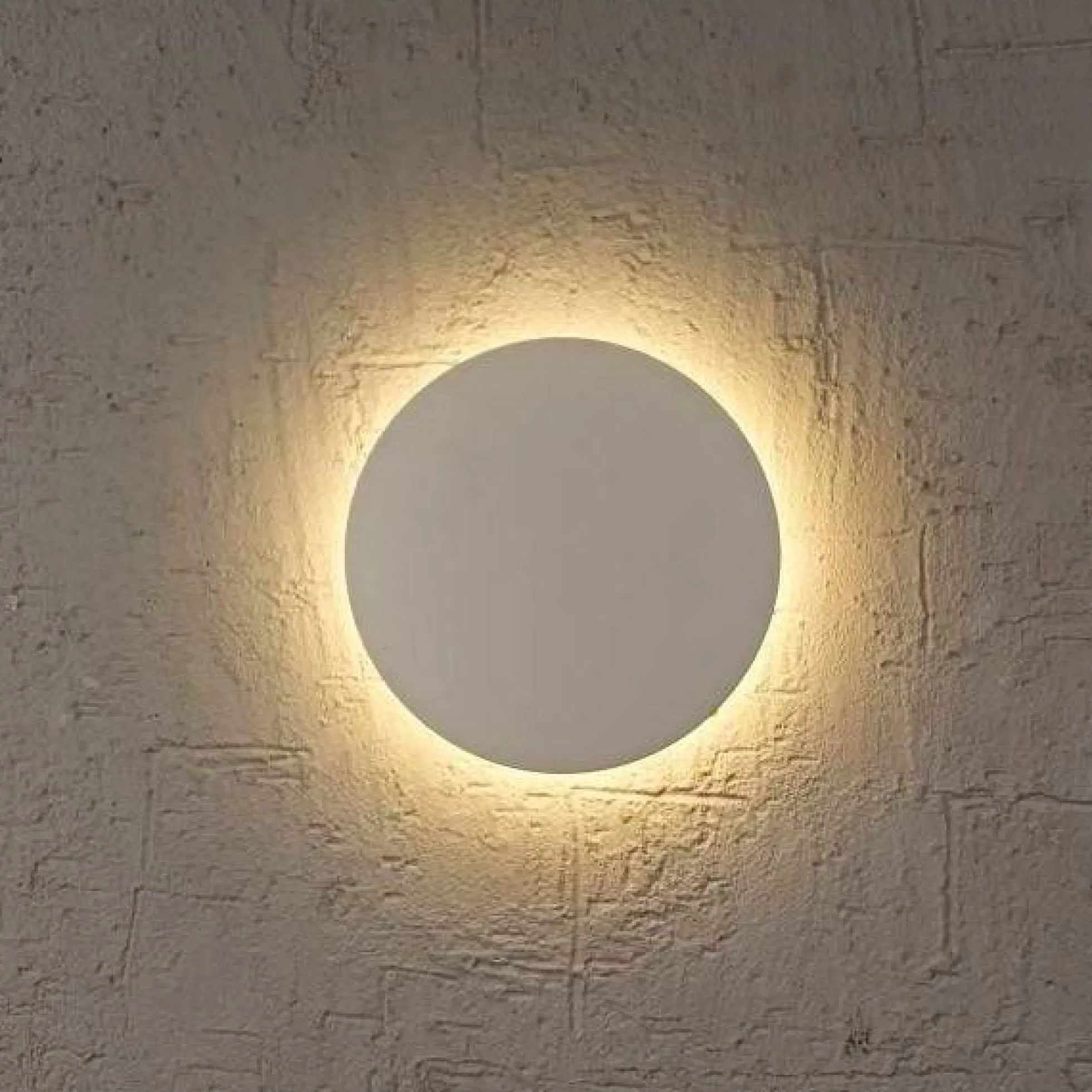 Aplique de pared circular "Eclipse" 12W - Chip Samsung - Luz cálida - IP44 - Ø 25cm
