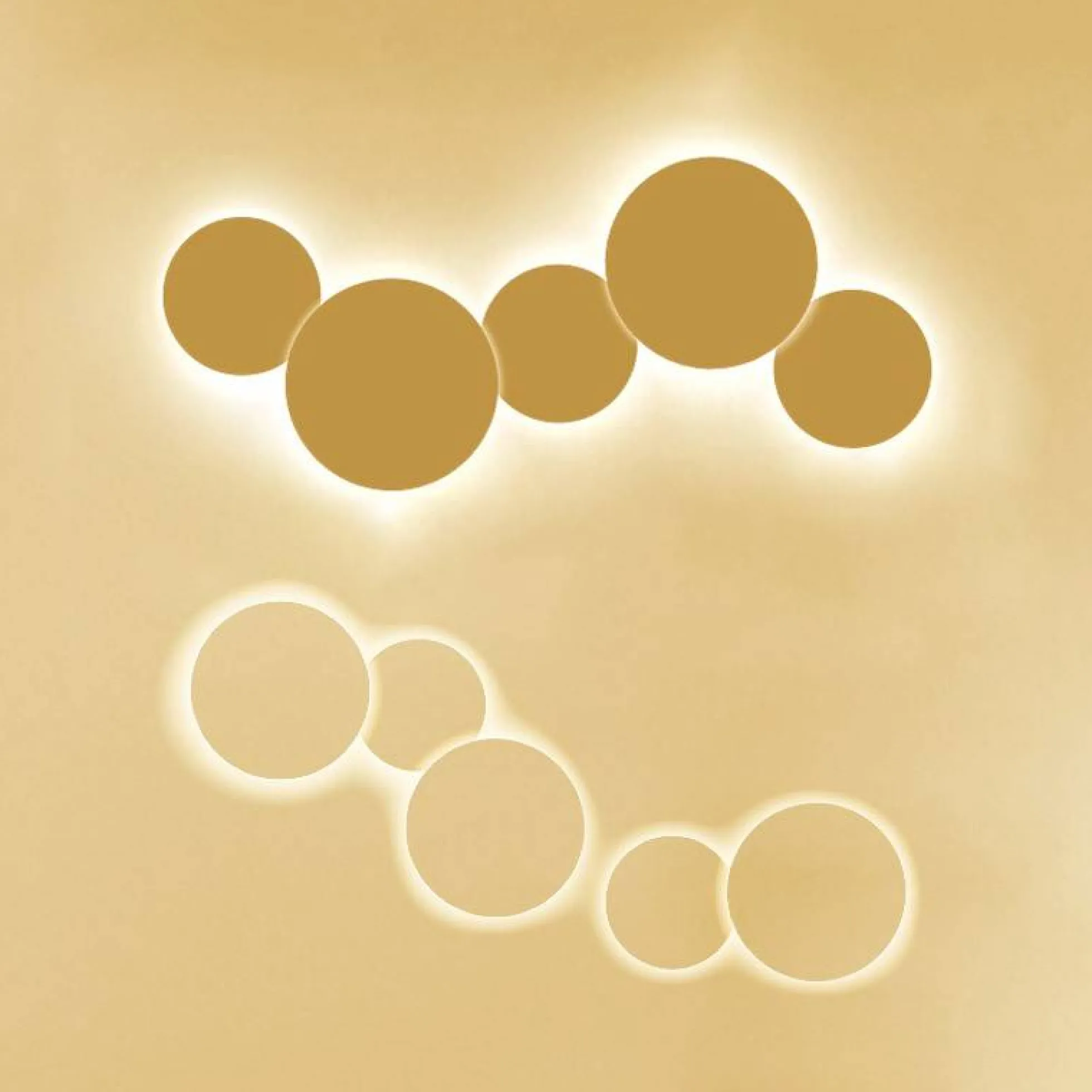 Aplique de pared circular "Eclipse" 9W - Chip Samsung - Luz cálida - IP44 - Ø 20cm