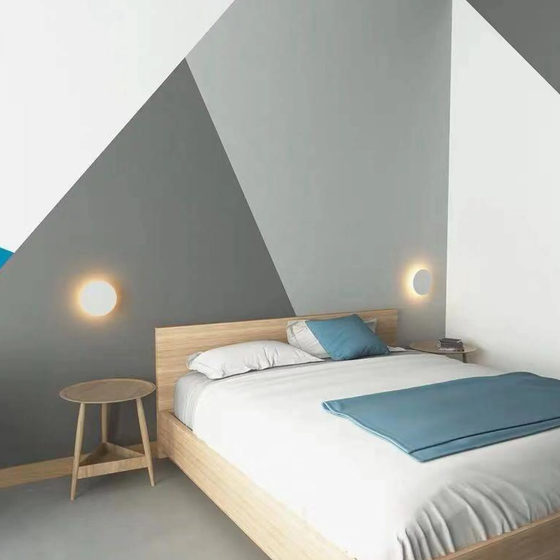 Aplique de pared circular "Eclipse" 9W - Chip Samsung - Luz cálida - IP44 - Ø 20cm