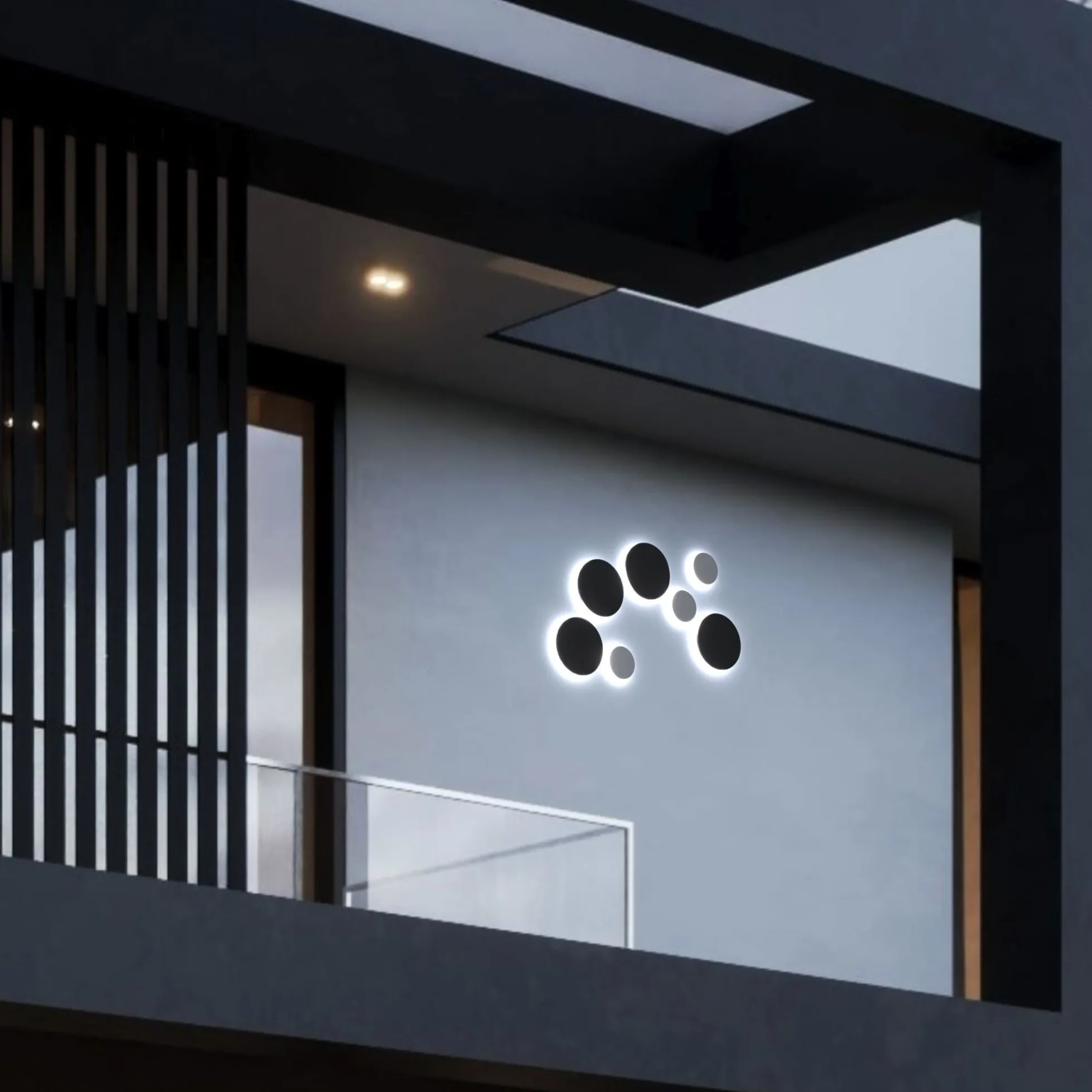 Aplique de pared circular "Eclipse" 9W - CCT - IP65