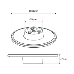 Aplique de pared circular