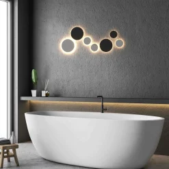 Aplique de pared circular