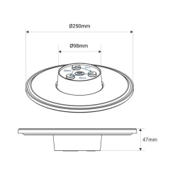 Aplique de pared circular