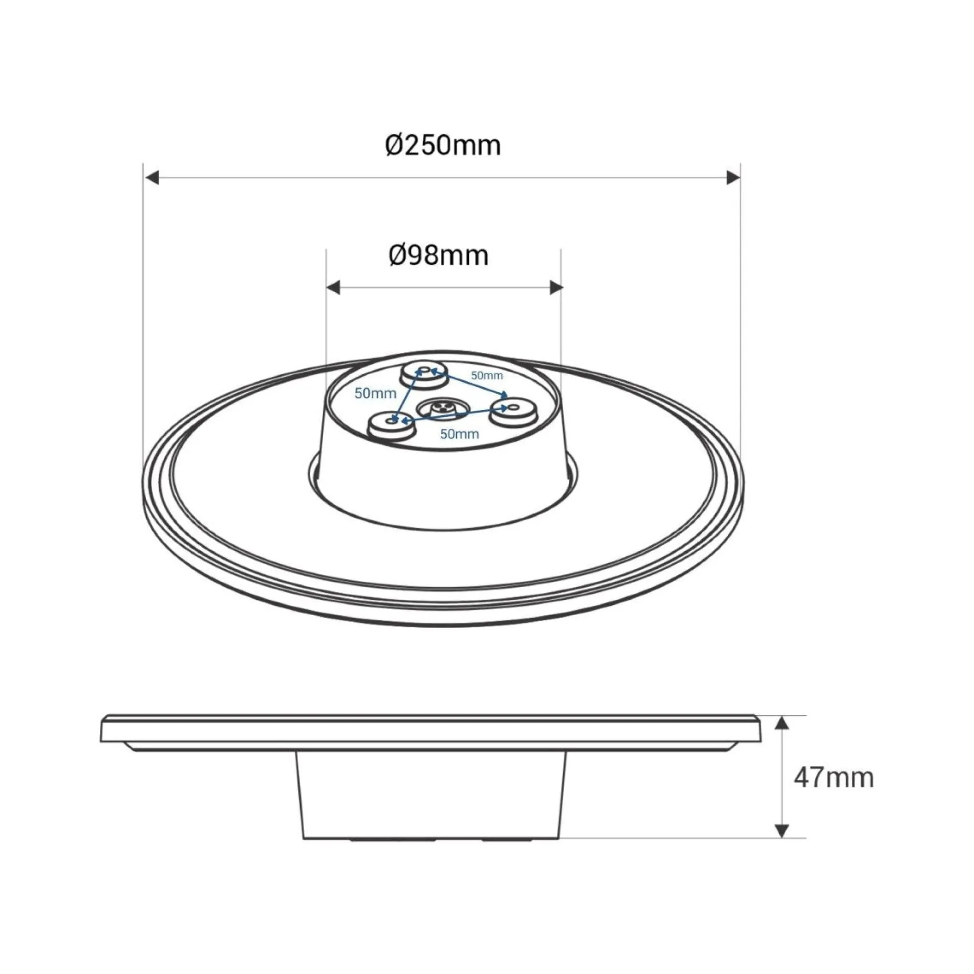 Aplique de pared circular "Eclipse" 18W - CCT - IP65