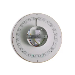 Aplique de pared circular en madera