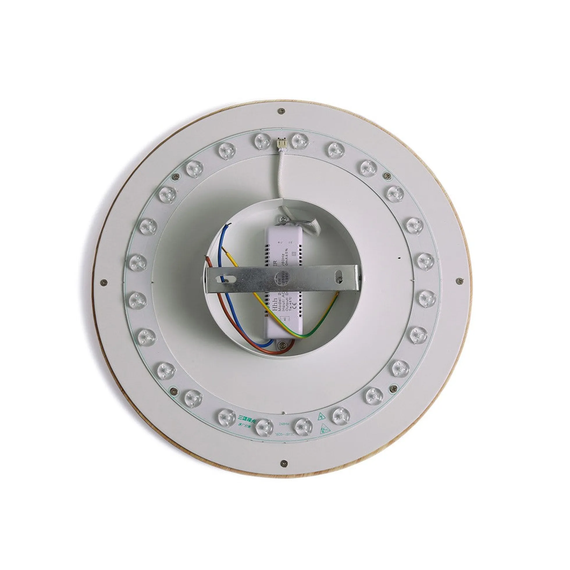 Aplique de pared circular en madera "Lune" - 12W - Ø 20cm