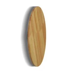 Aplique de pared circular en madera