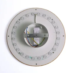 Aplique de pared circular en madera