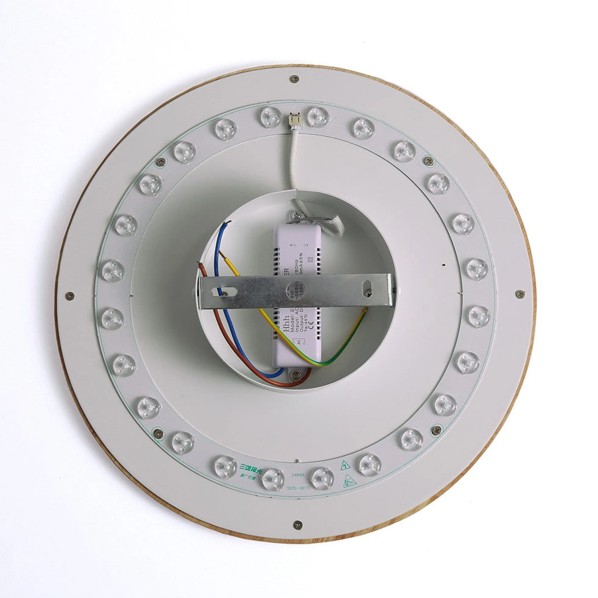 Aplique de pared circular en madera "Lune" - 26W - Ø 30cm