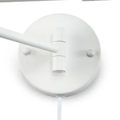 Aplique de pared con brazo articulado y enchufe