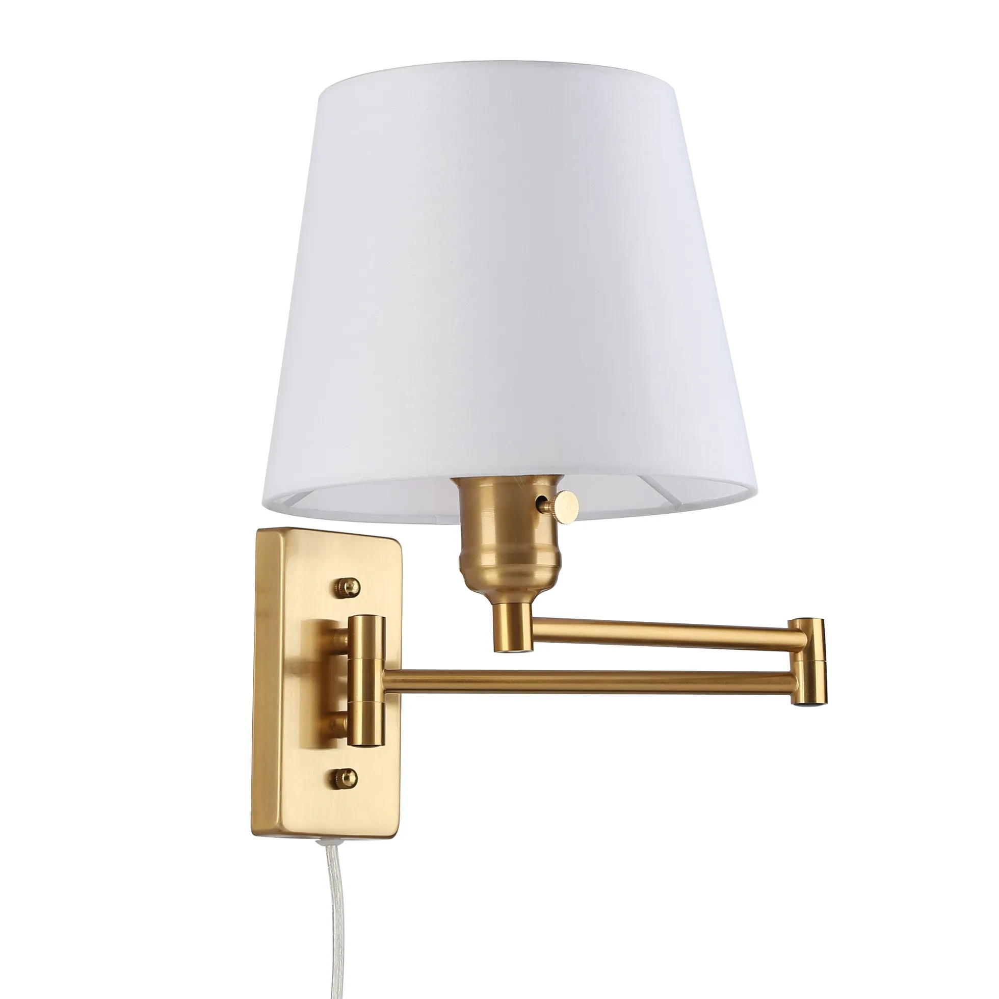 Aplique de pared con brazo articulado y enchufe "Clark" - E27