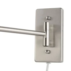 Aplique de pared con brazo articulado y enchufe
