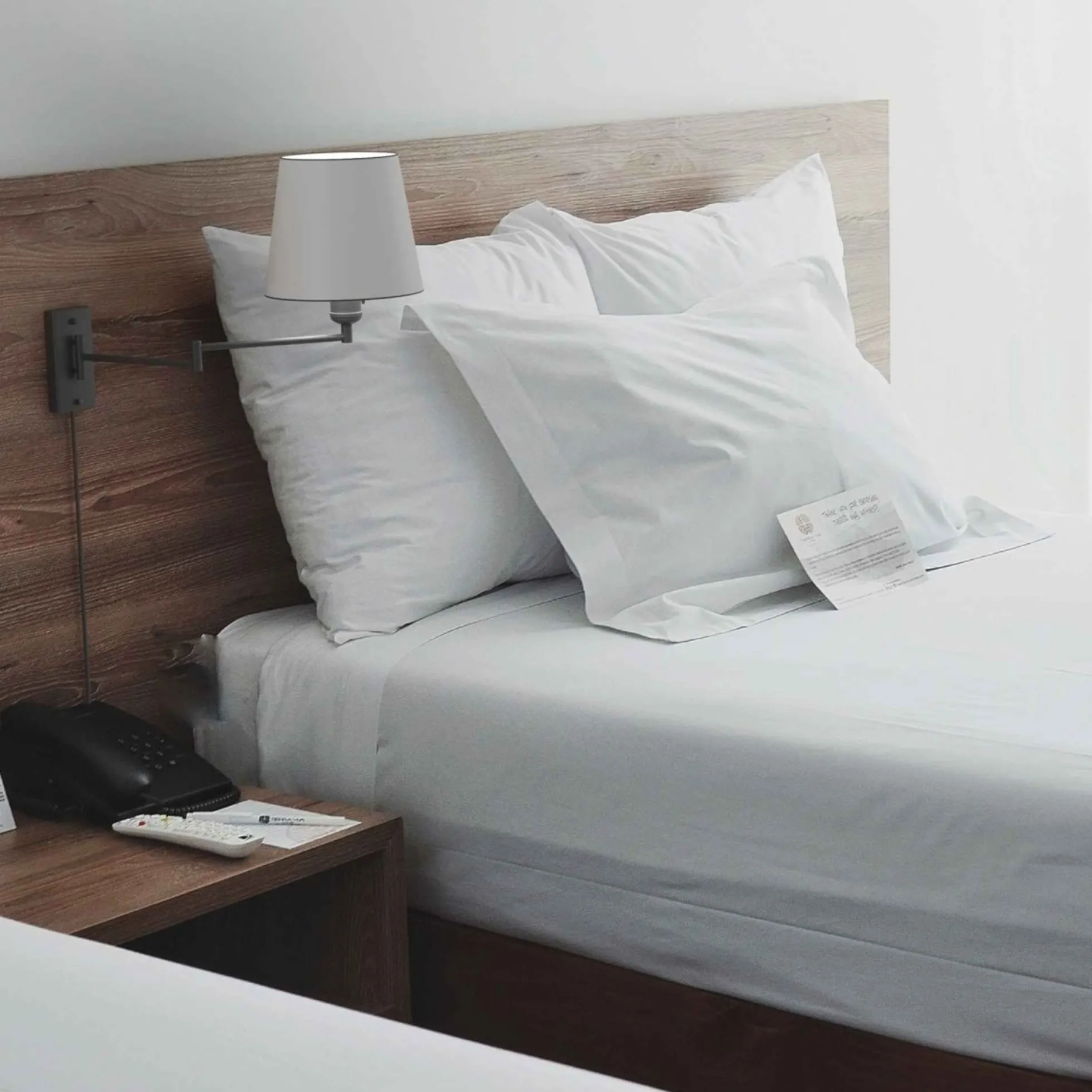 Aplique de pared con brazo articulado y enchufe "Clark" - E27