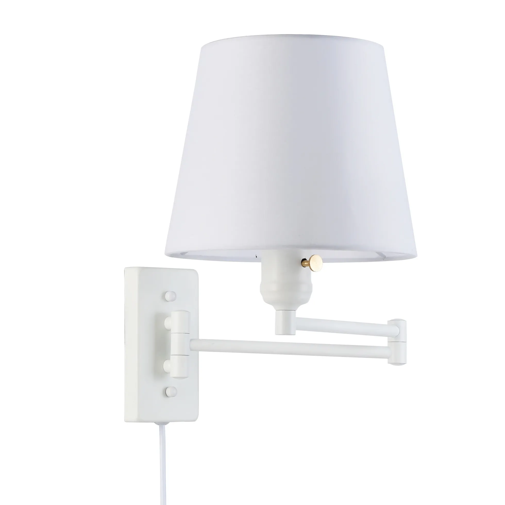 Aplique de pared con brazo articulado y enchufe "Clark" - E27
