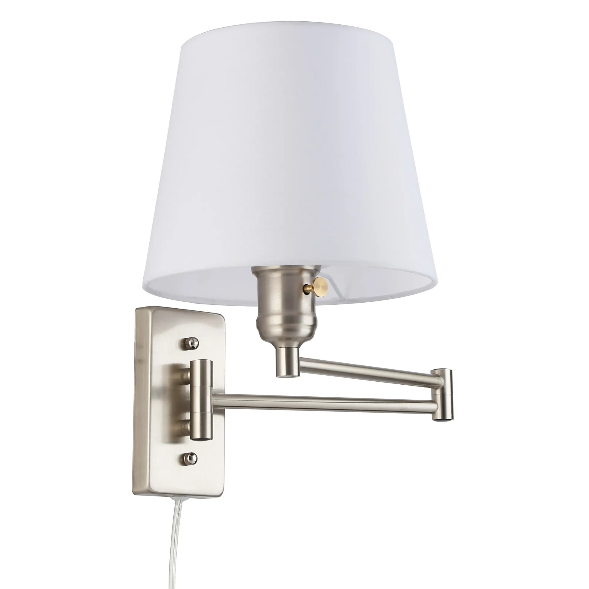 Aplique de pared con brazo articulado y enchufe "Clark" - E27