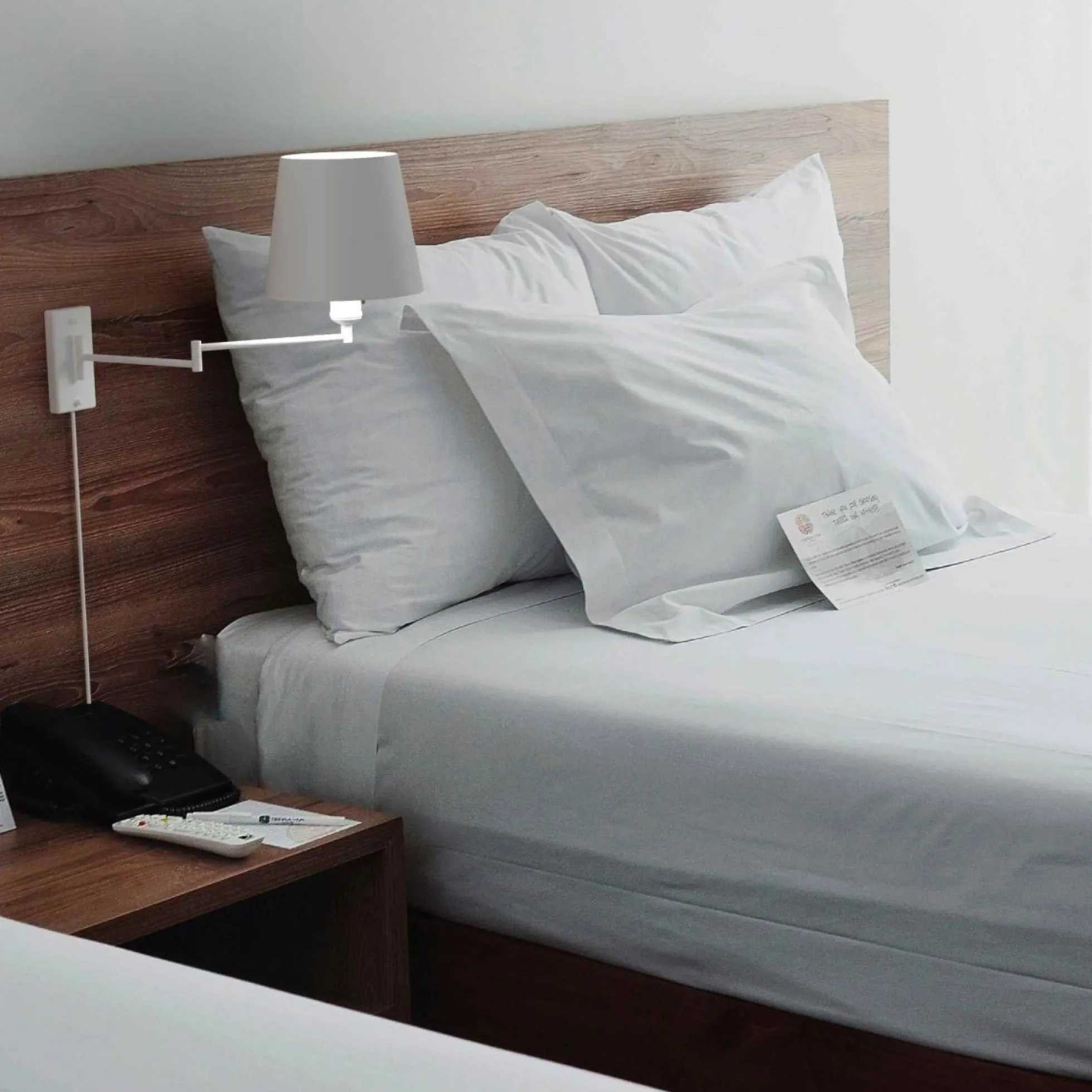 Aplique de pared con brazo articulado y enchufe "Clark" - E27