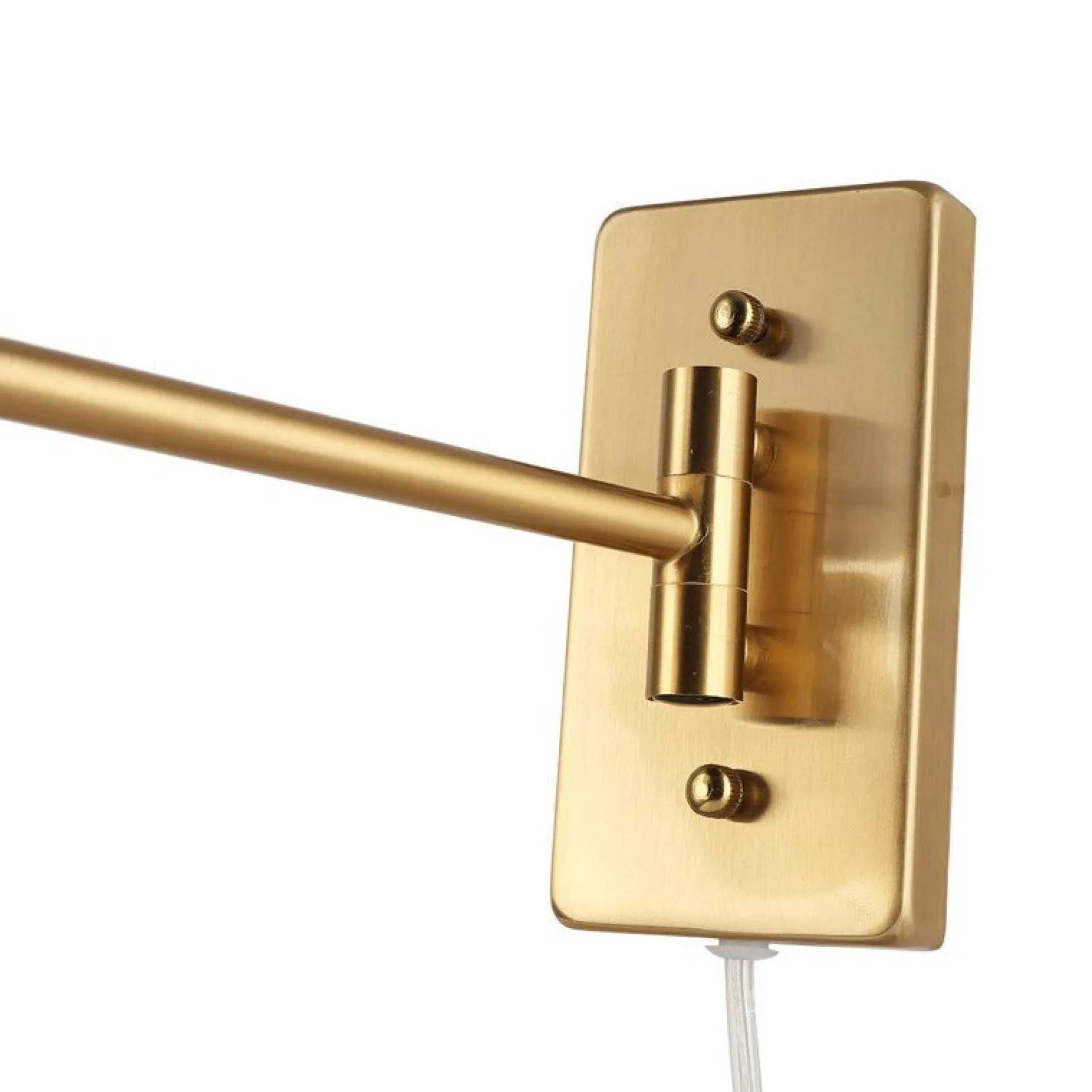 Aplique de pared con brazo articulado y enchufe "Clark" - E27