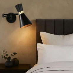 Aplique de pared con brazo articulado