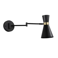 Aplique de pared con brazo articulado