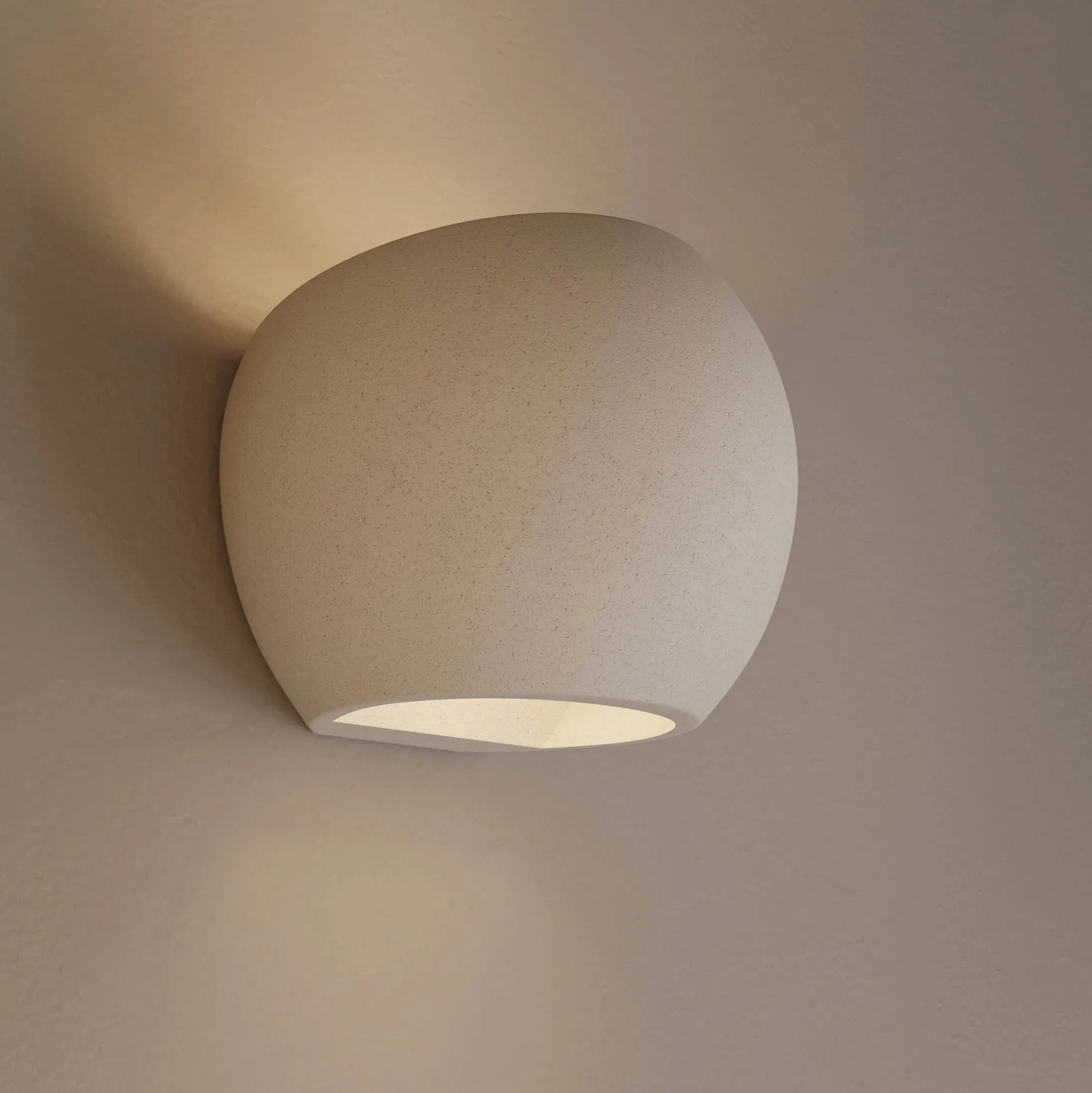 Aplique de pared concreto "Ball" - Up & down - 1 x G9