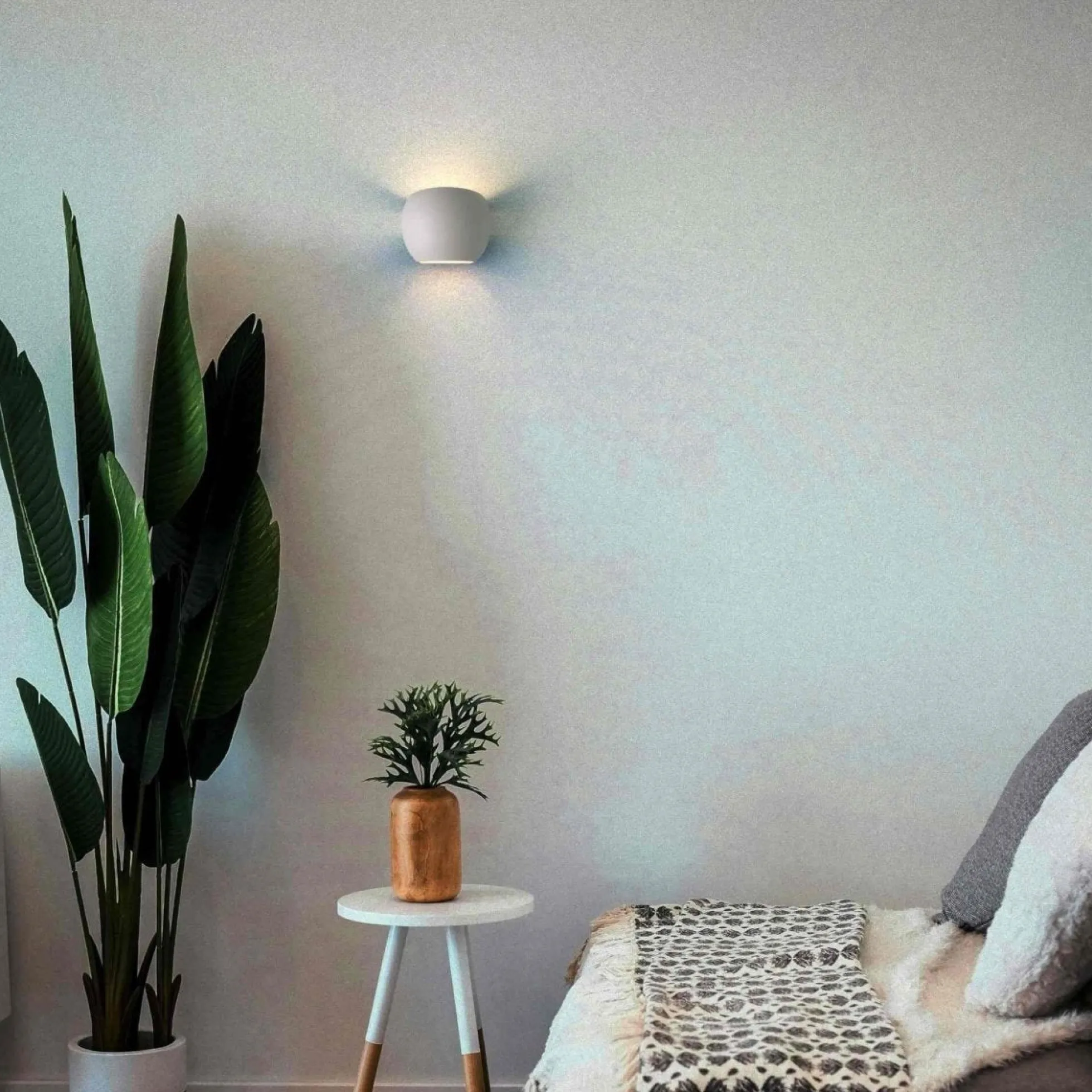 Aplique de pared concreto "Ball" - Up & down - 1 x G9