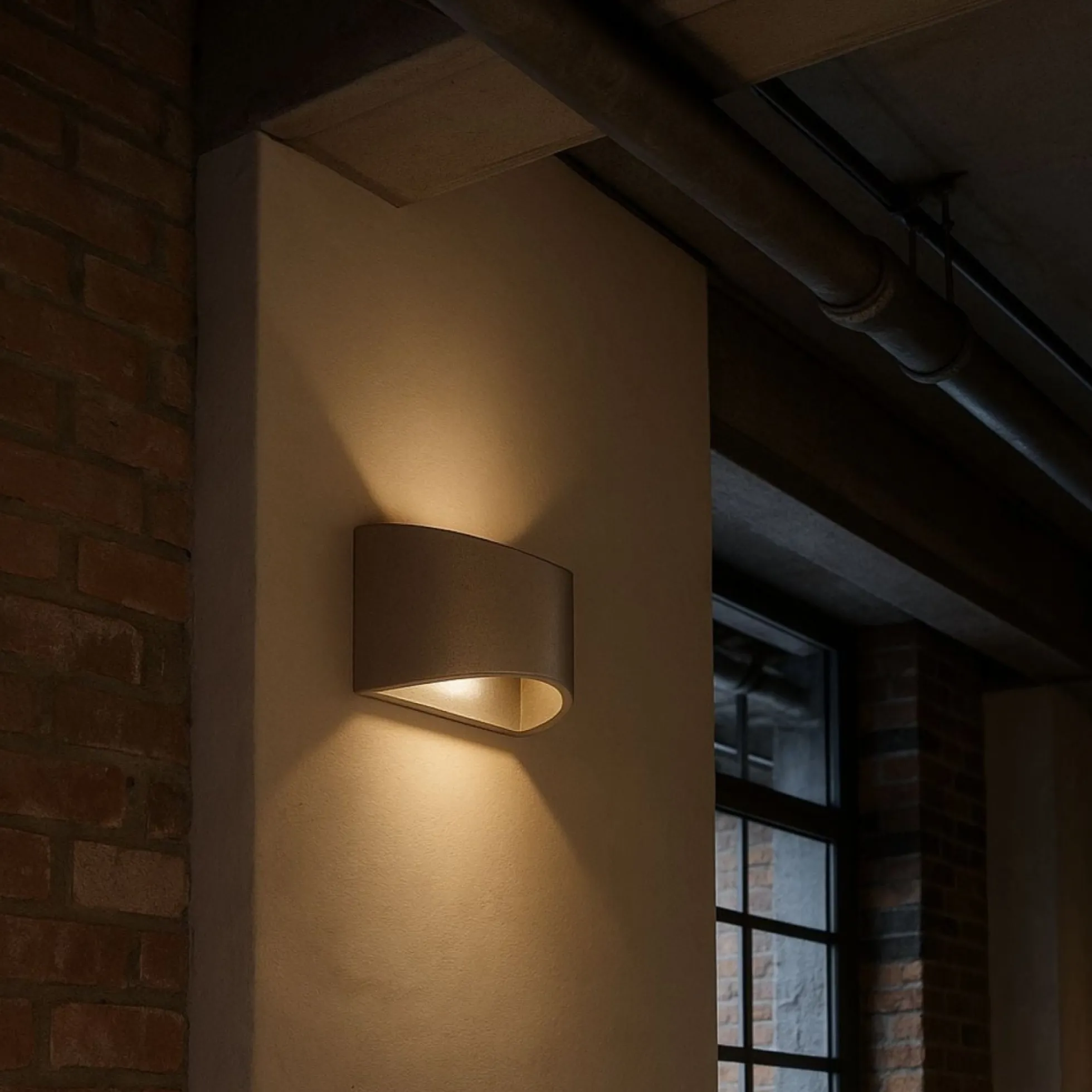 Aplique de pared concreto "Raquel" - Up & down - 1 x G9