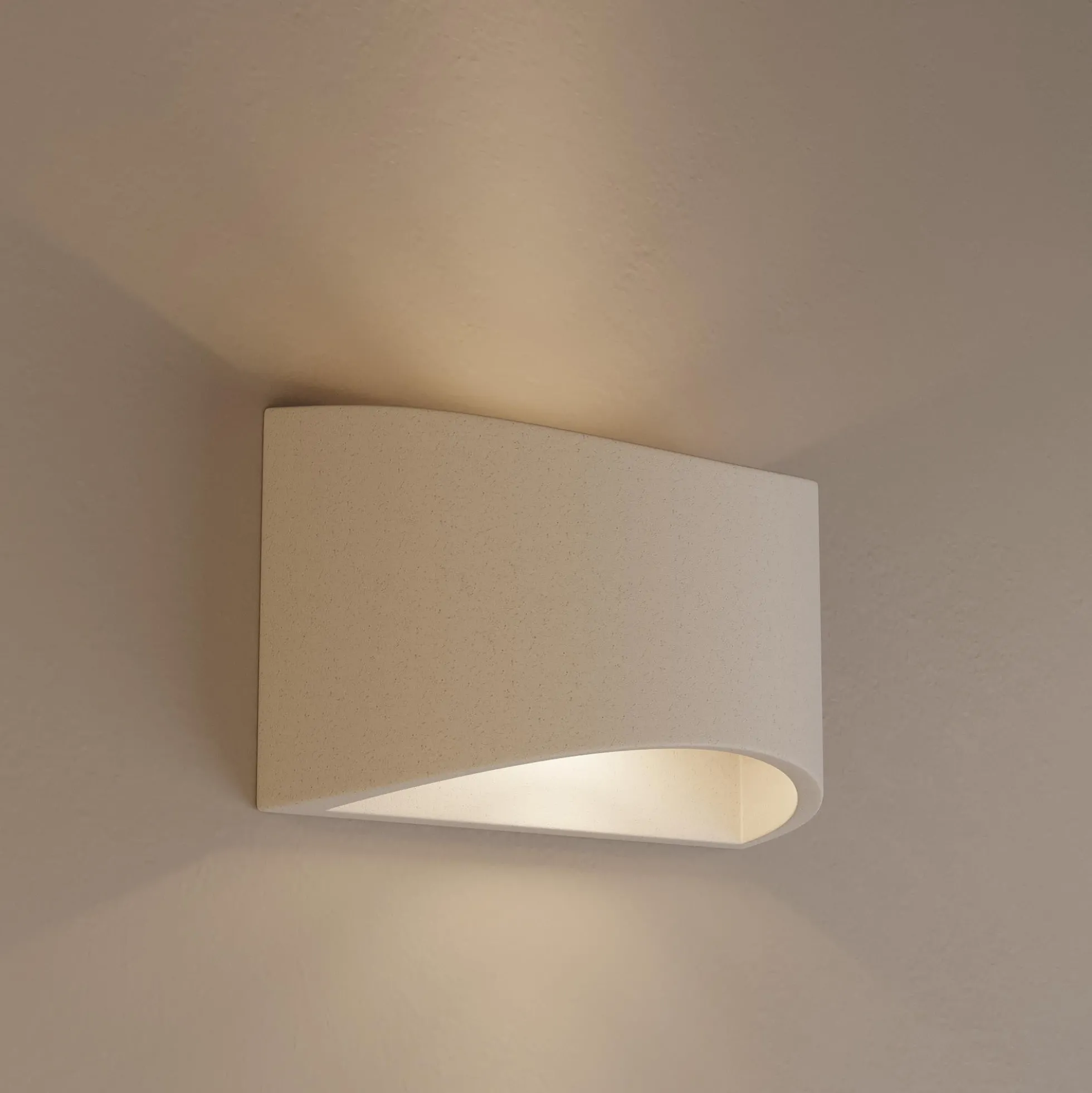 Aplique de pared concreto "Raquel" - Up & down - 1 x G9