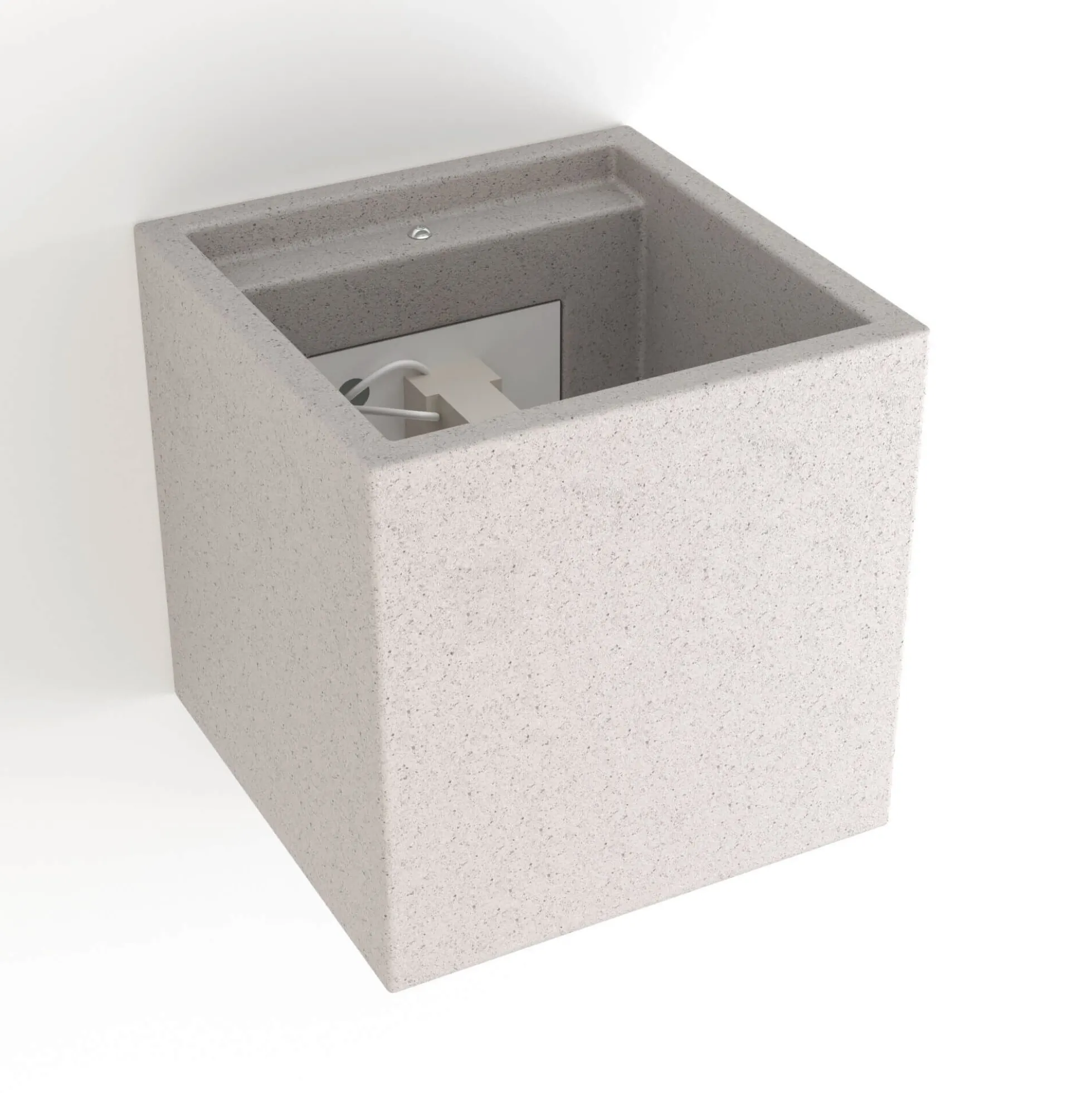 Aplique de pared concreto "Runt" - Up & down - 1 x G9