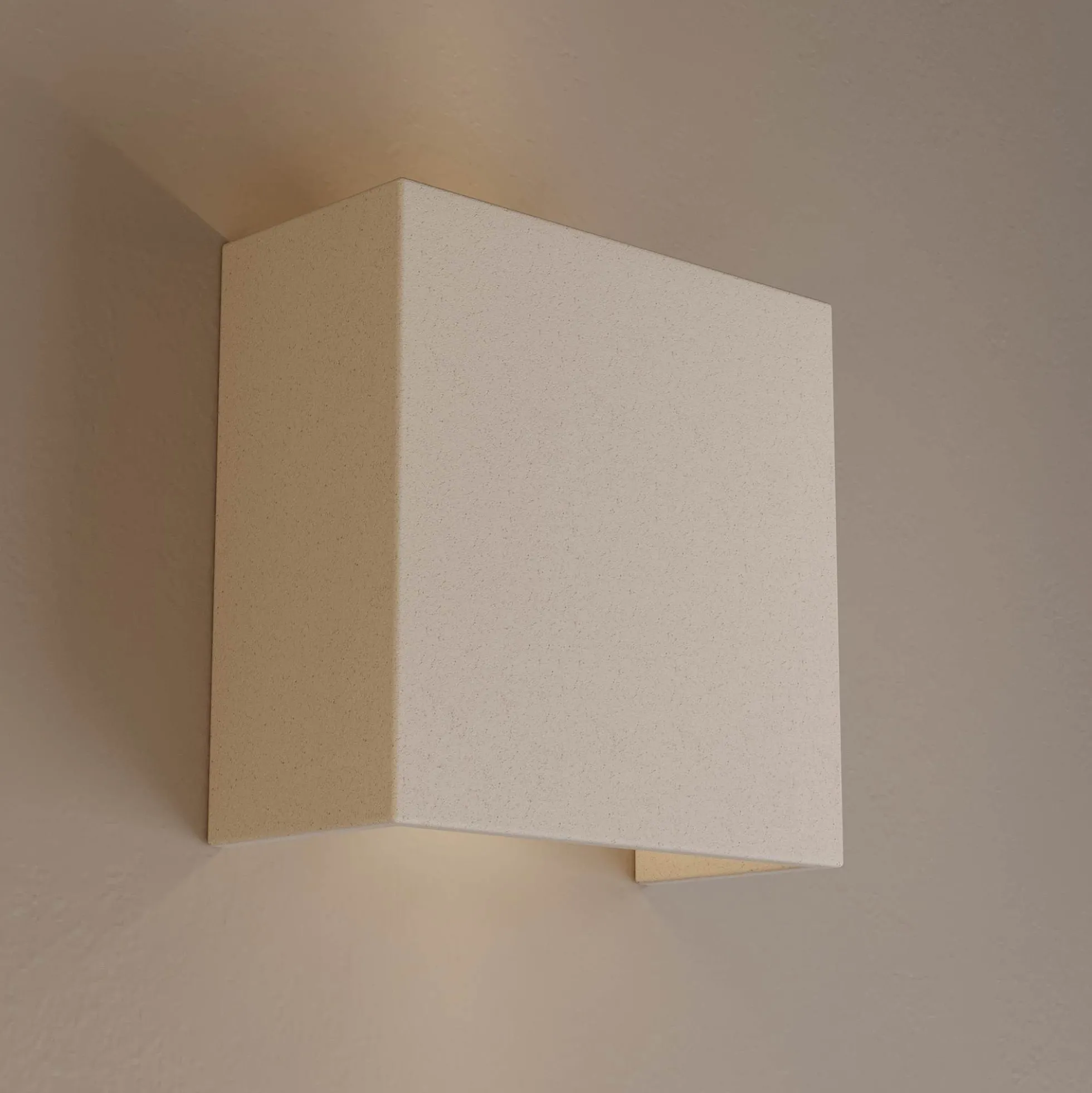 Aplique de pared concreto "Scuad" - Cuadrado - Up & down - 1 x G9