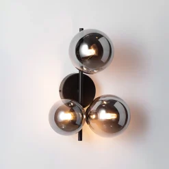 Aplique de pared con esferas de cristal 