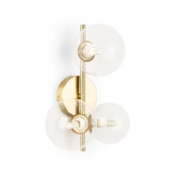 Aplique de pared con esferas de cristal 